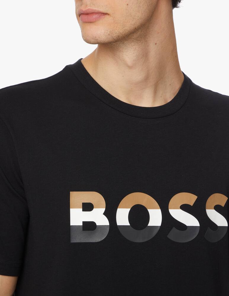 BOSS Maglietta manica corta logo boss - nero - immagine 4 BOSS Maglietta manica corta logo boss - nero - immagine 4
