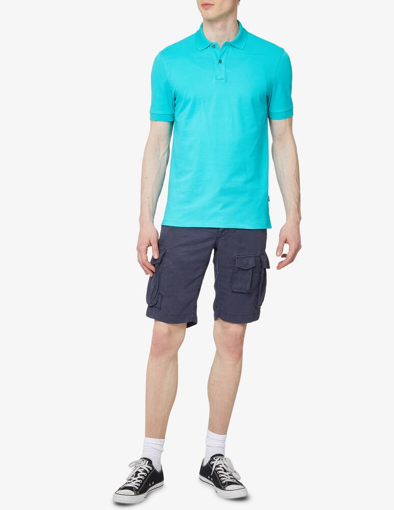 rinascente BOSS Polo manica corta piquet - azzurro