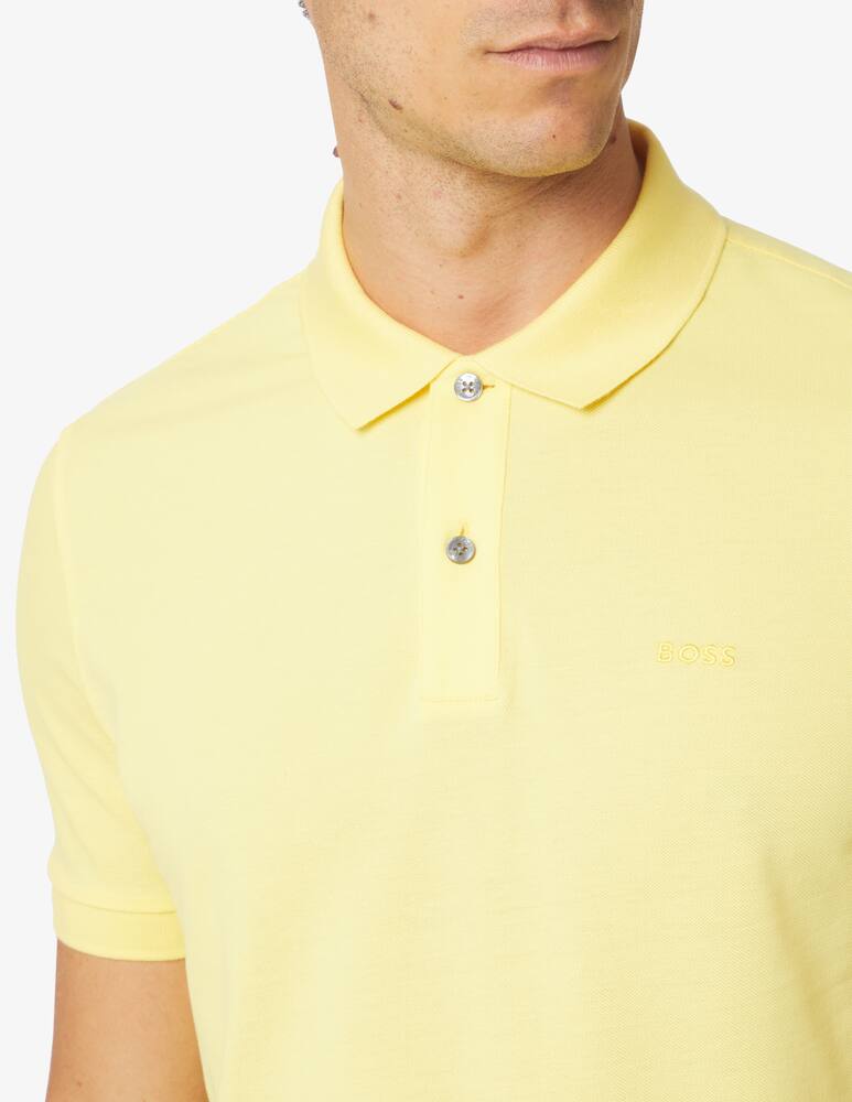 rinascente BOSS Polo manica corta piquet - giallo