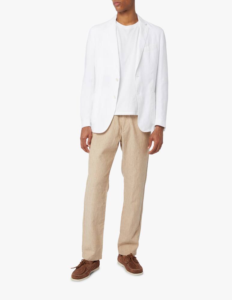 rinascente BOSS Blazer sfoderato lino tinto capo - bianco