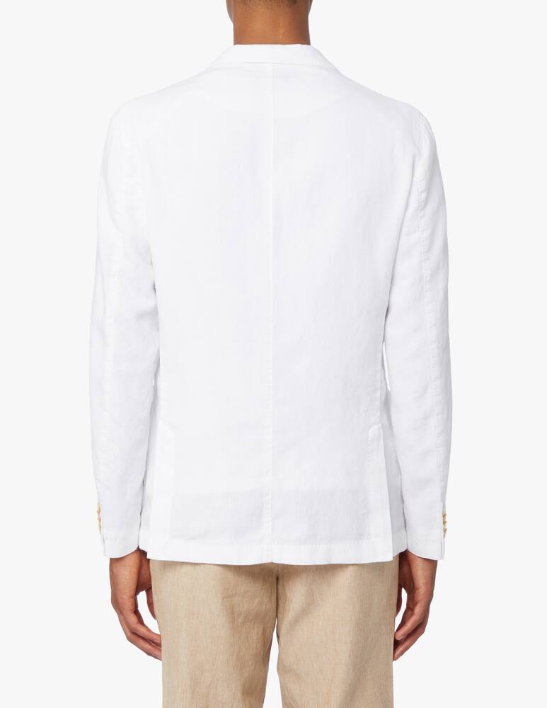 rinascente BOSS Blazer sfoderato lino tinto capo - bianco
