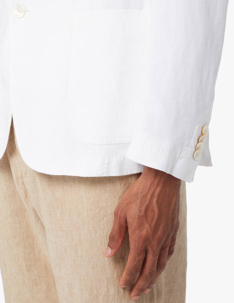 rinascente BOSS Blazer sfoderato lino tinto capo - bianco