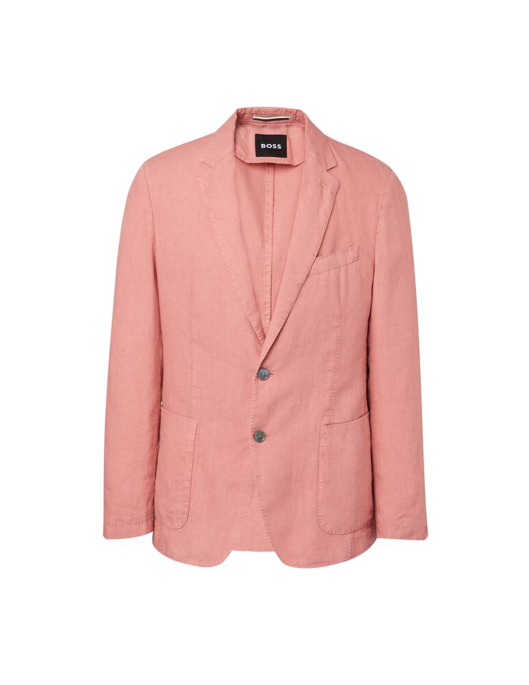 rinascente BOSS Blazer sfoderato lino tinto capo - rosa