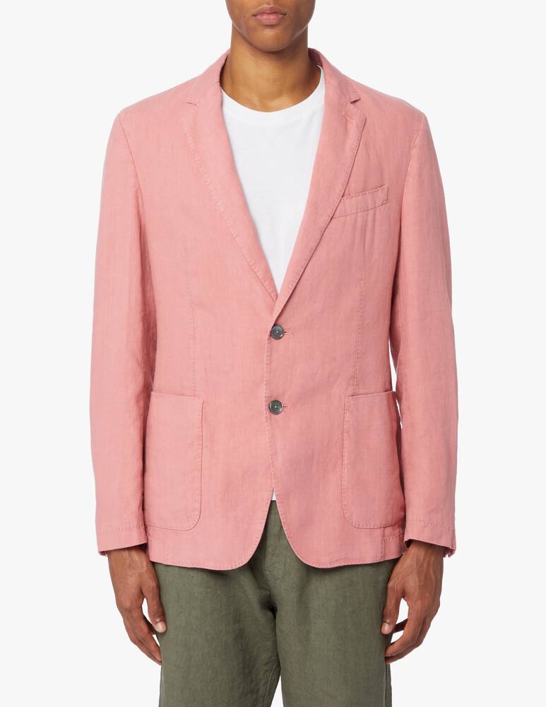 rinascente BOSS Blazer sfoderato lino tinto capo - rosa