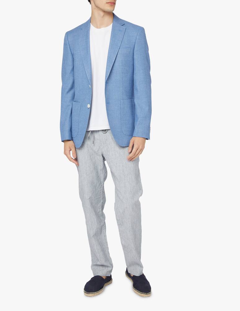 BOSS Blazer reg micro texture - azzurro - immagine 2 BOSS Blazer reg micro texture - azzurro - immagine 2