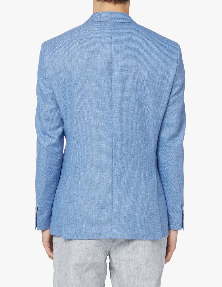 BOSS Blazer reg micro texture - azzurro - immagine 3 BOSS Blazer reg micro texture - azzurro - immagine 3