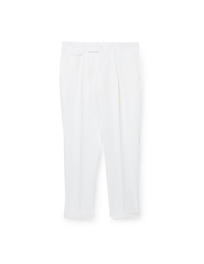rinascente BOSS Flap linen chino - white