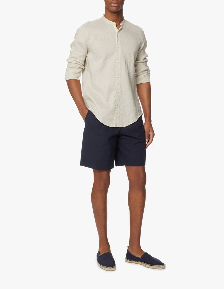 rinascente BOSS Camicia slim guru lino tinto capo - beige