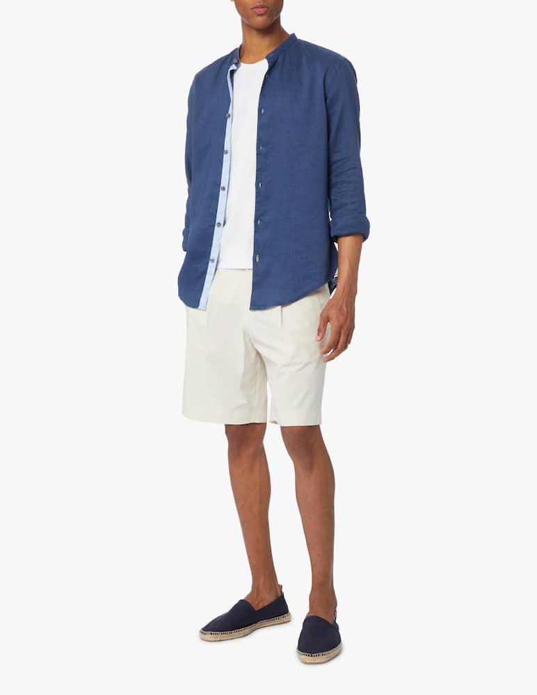 rinascente BOSS Garment dyed line guru shirt - blue