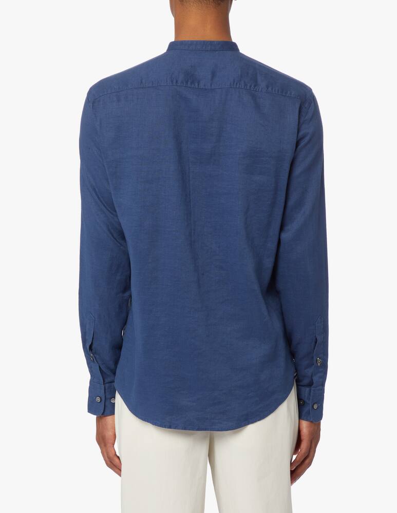 rinascente BOSS Garment dyed line guru shirt - blue