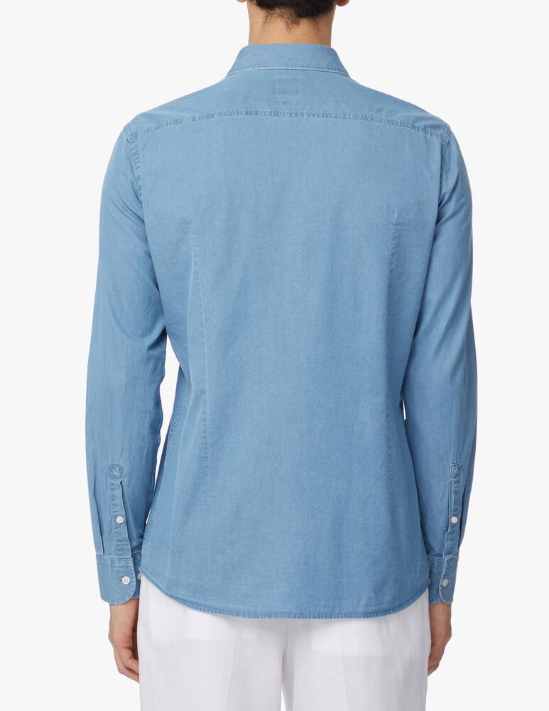 rinascente BOSS Denim slim shirt - blue