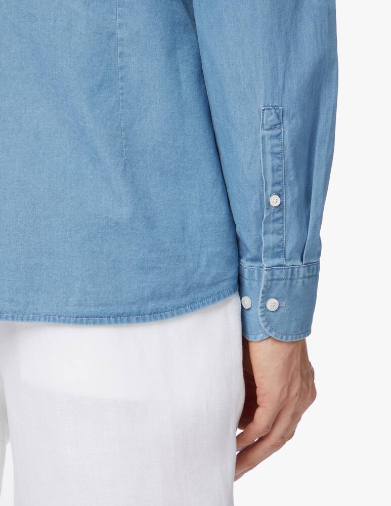 rinascente BOSS Denim slim shirt - blue