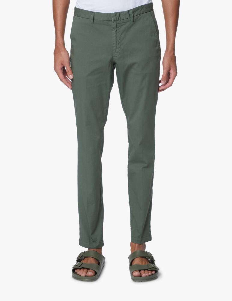 rinascente BOSS Stretch gabardine kaito slim chino - green