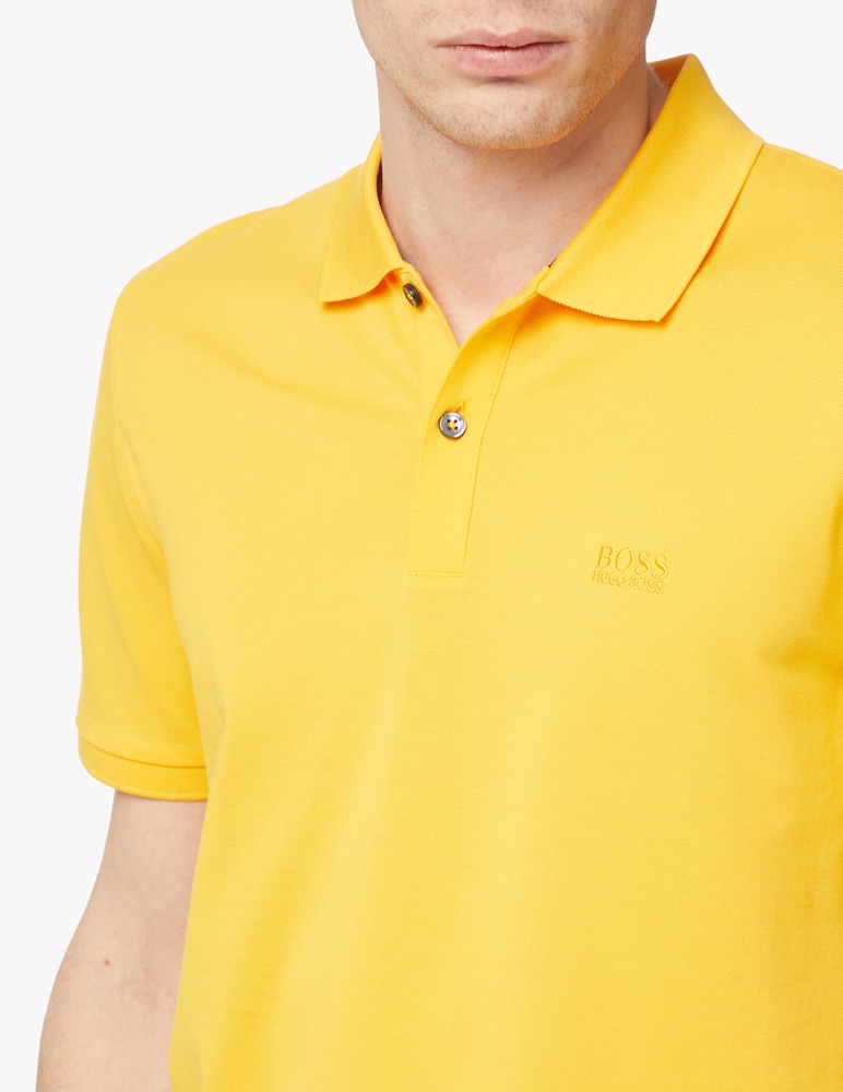 rinascente BOSS Polo manica corta reg piquet - giallo