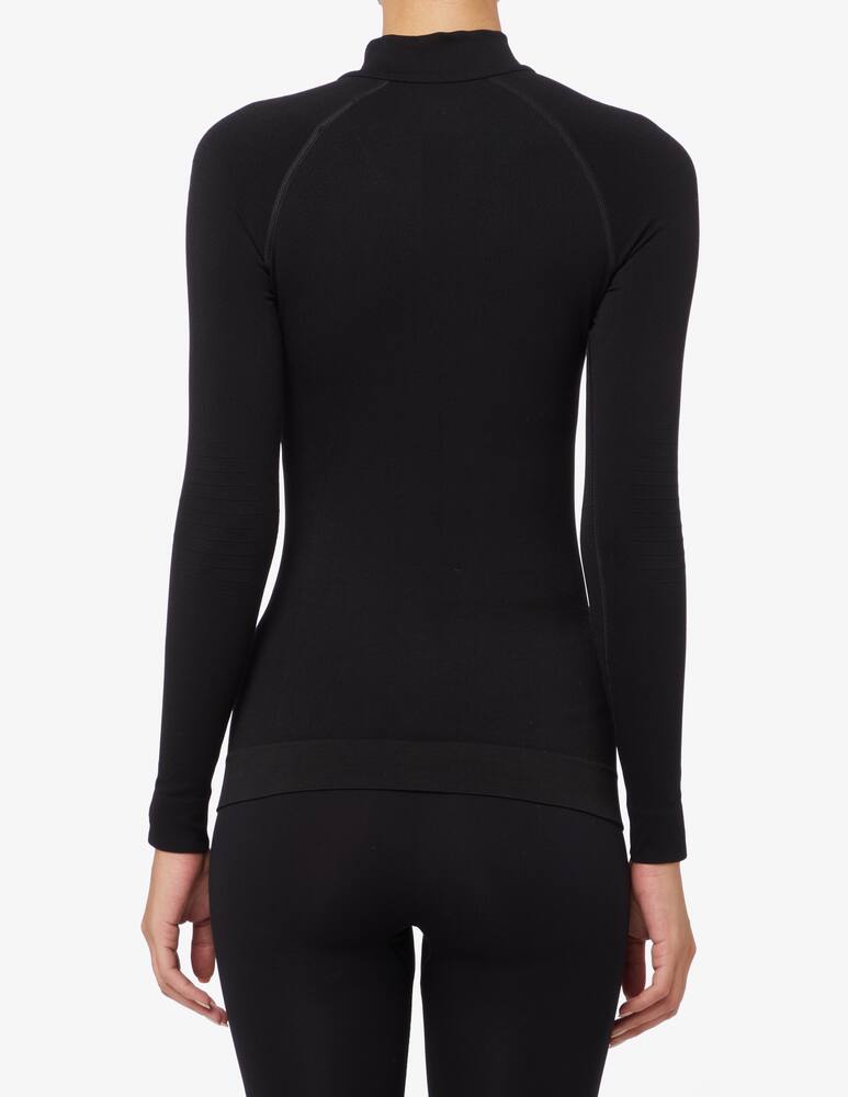 rinascente Falke Maglia sportiva a maniche lunghe Maximun Warm - Nero