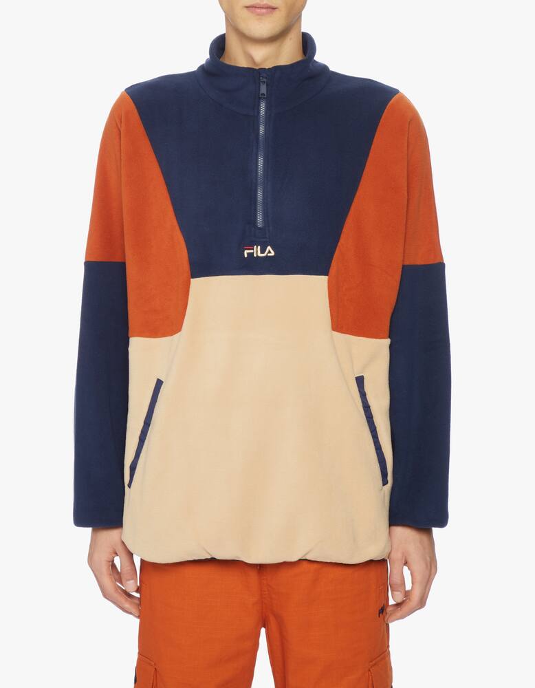 rinascente Fila Wafa colour-blocked half zip fleece