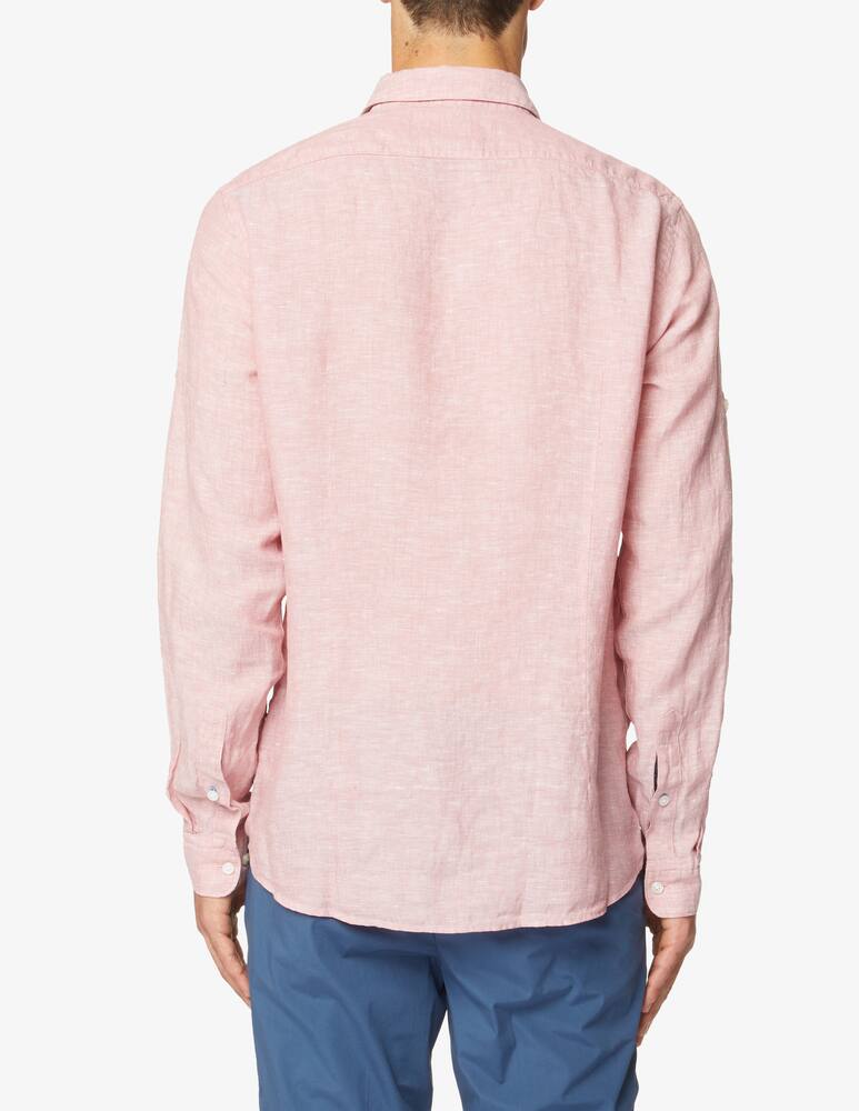 rinascente BOSS Camicia manica lunga reg lino lavato - rosa