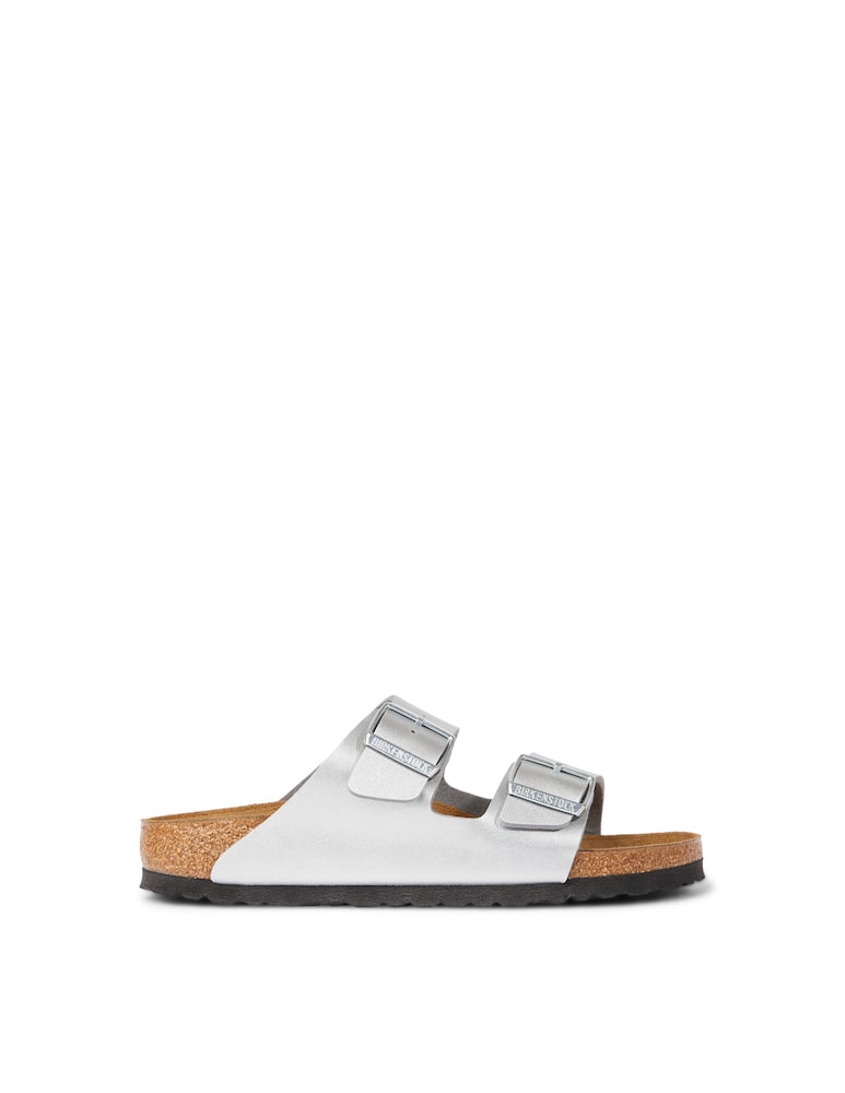Birkenstock Arizona birko flor flats - silver - picture 1 Birkenstock Arizona birko flor flats - silver - picture 1
