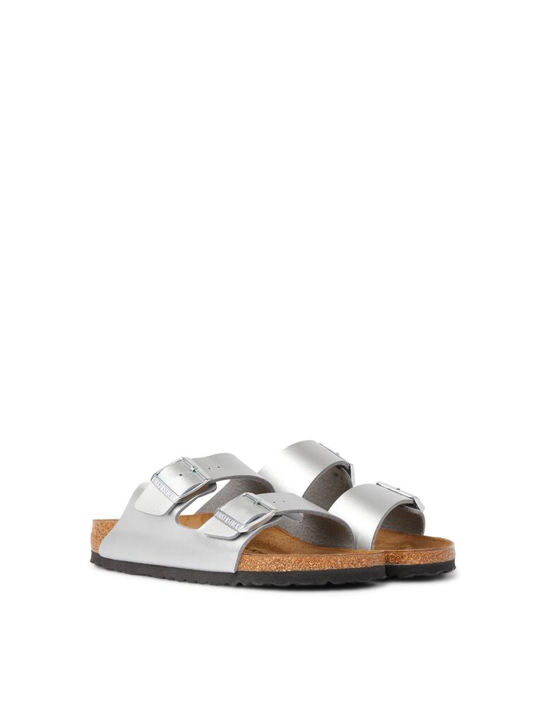 Birkenstock Arizona birko flor flats - silver - picture 2 Birkenstock Arizona birko flor flats - silver - picture 2