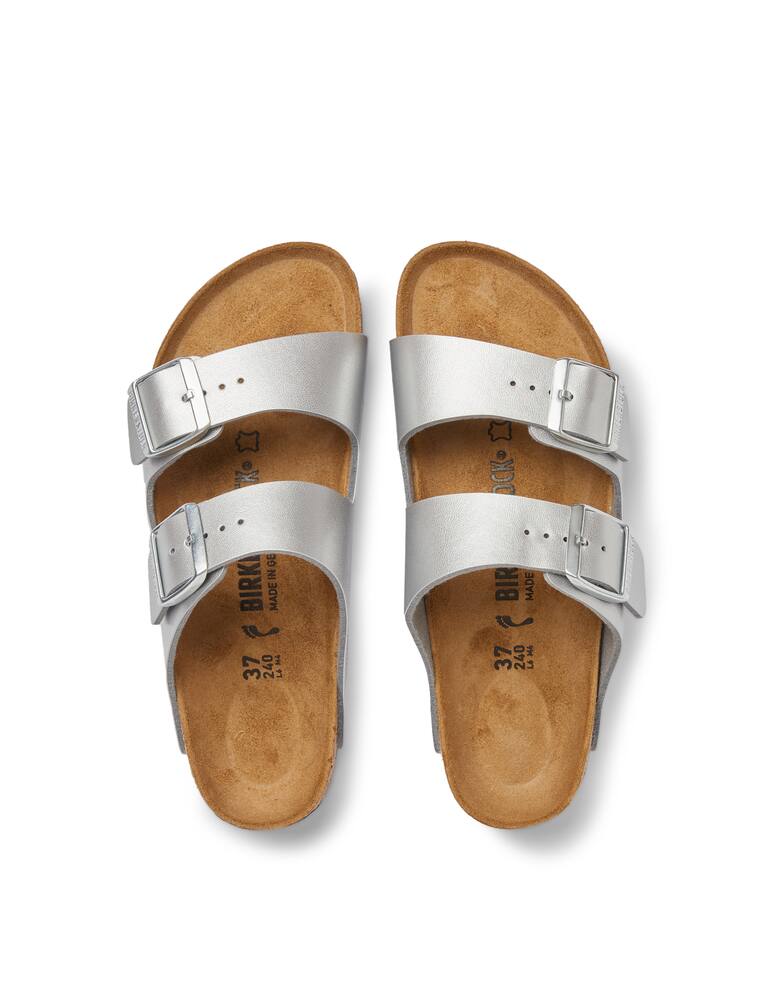 Birkenstock Arizona birko flor flats - silver - picture 3 Birkenstock Arizona birko flor flats - silver - picture 3