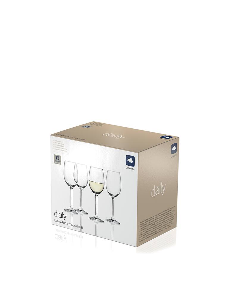 rinascente Leonardo Set 6 Calici White Wine Daily         - Trasparente
