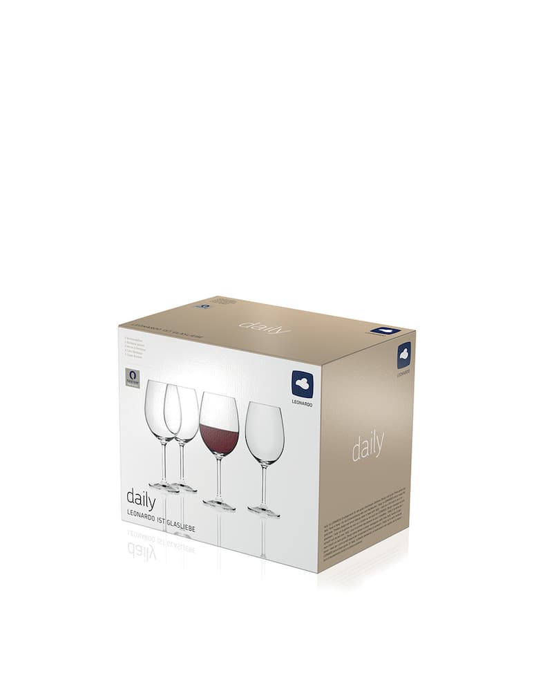 rinascente Leonardo 6 Calici Bordeaux 640Ml Daily      - Trasparente