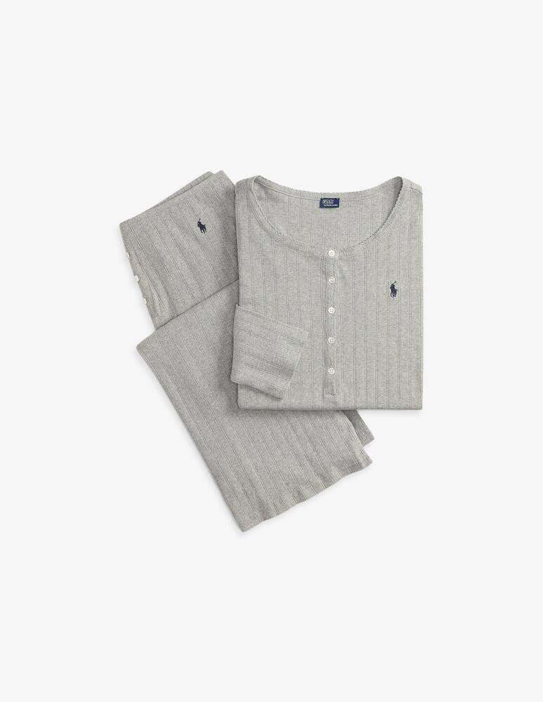 rinascente Polo Ralph Lauren Henley & wide leg pant set