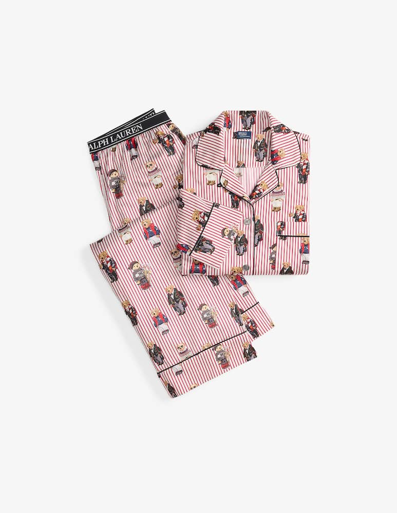 rinascente Polo Ralph Lauren bear print pyjama set