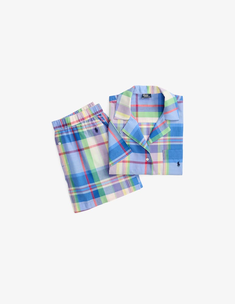 rinascente Polo Ralph Lauren Pigiama corto in cotone a quadri set