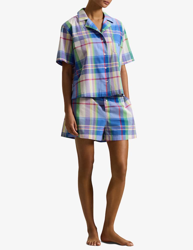 rinascente Polo Ralph Lauren Pigiama corto in cotone a quadri set
