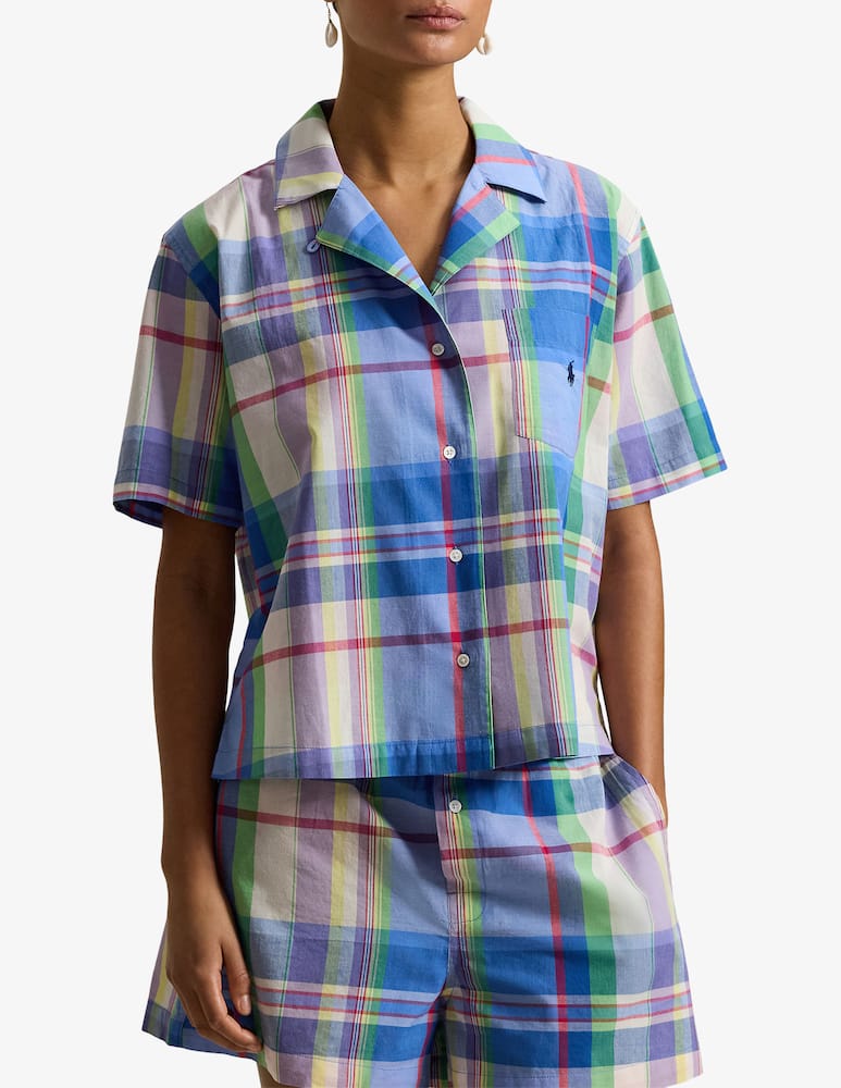 rinascente Polo Ralph Lauren Pigiama corto in cotone a quadri set