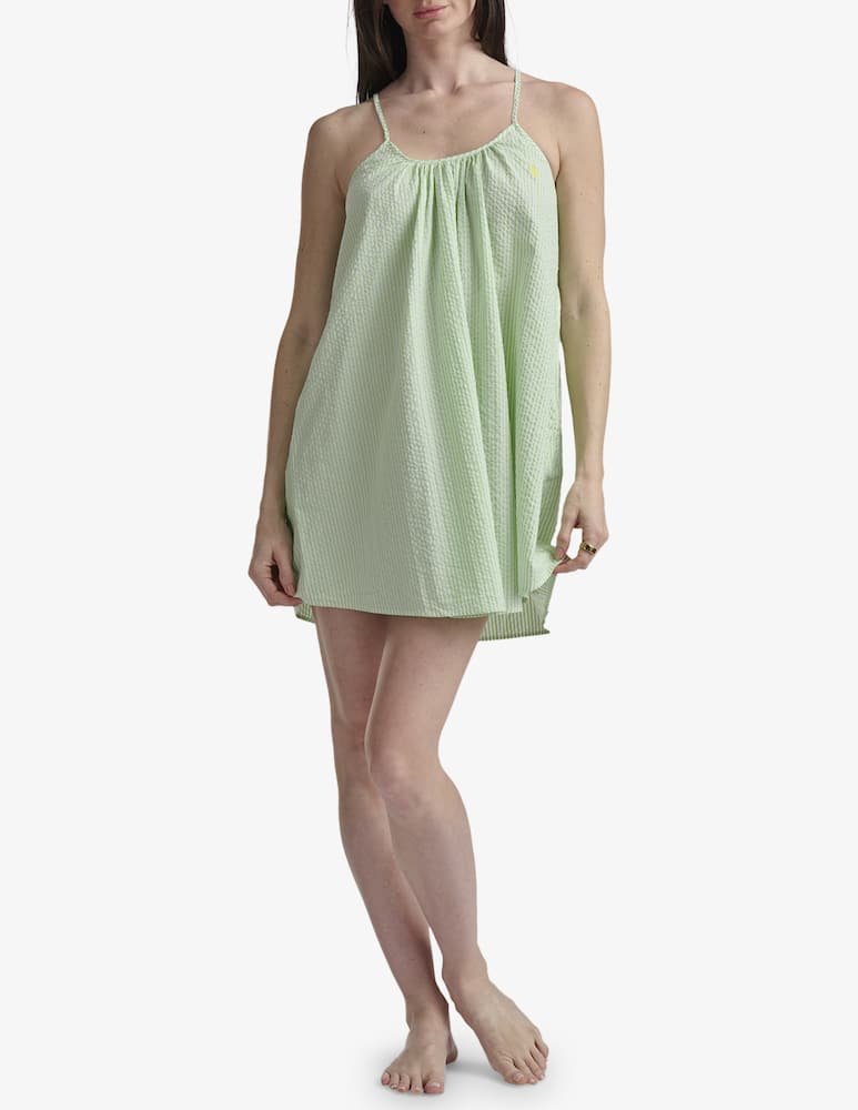 rinascente Polo Ralph Lauren Seersucker sleep dress