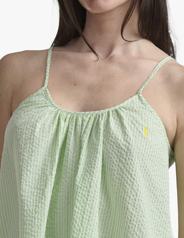 rinascente Polo Ralph Lauren Seersucker sleep dress