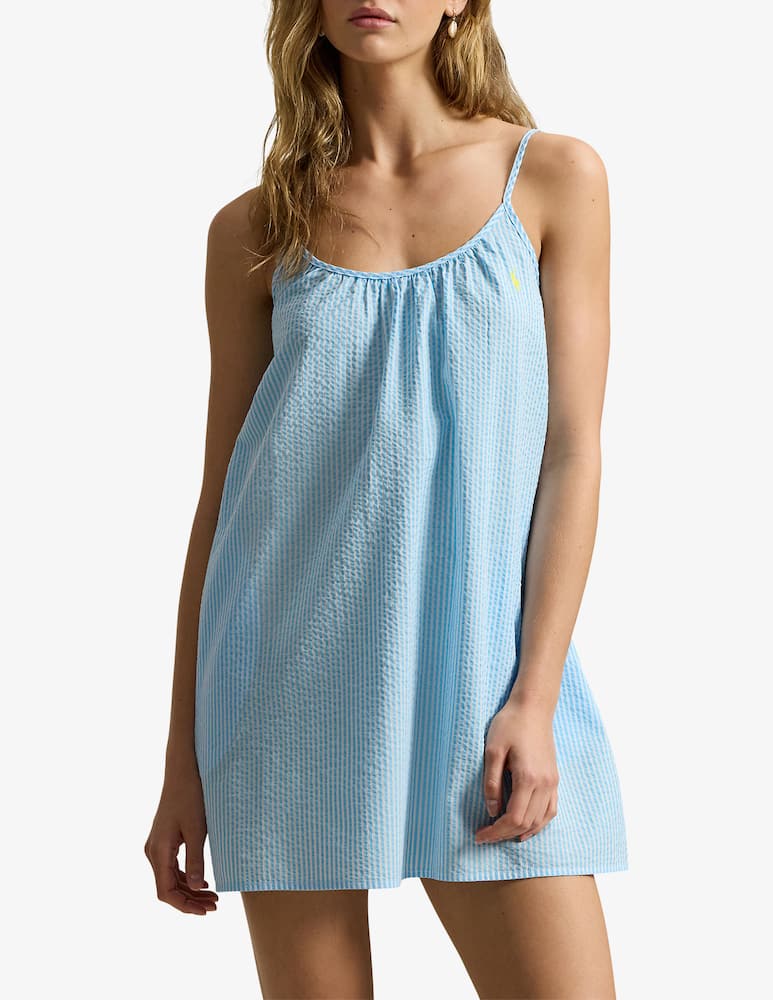 rinascente Polo Ralph Lauren Camicia da notte seersucker