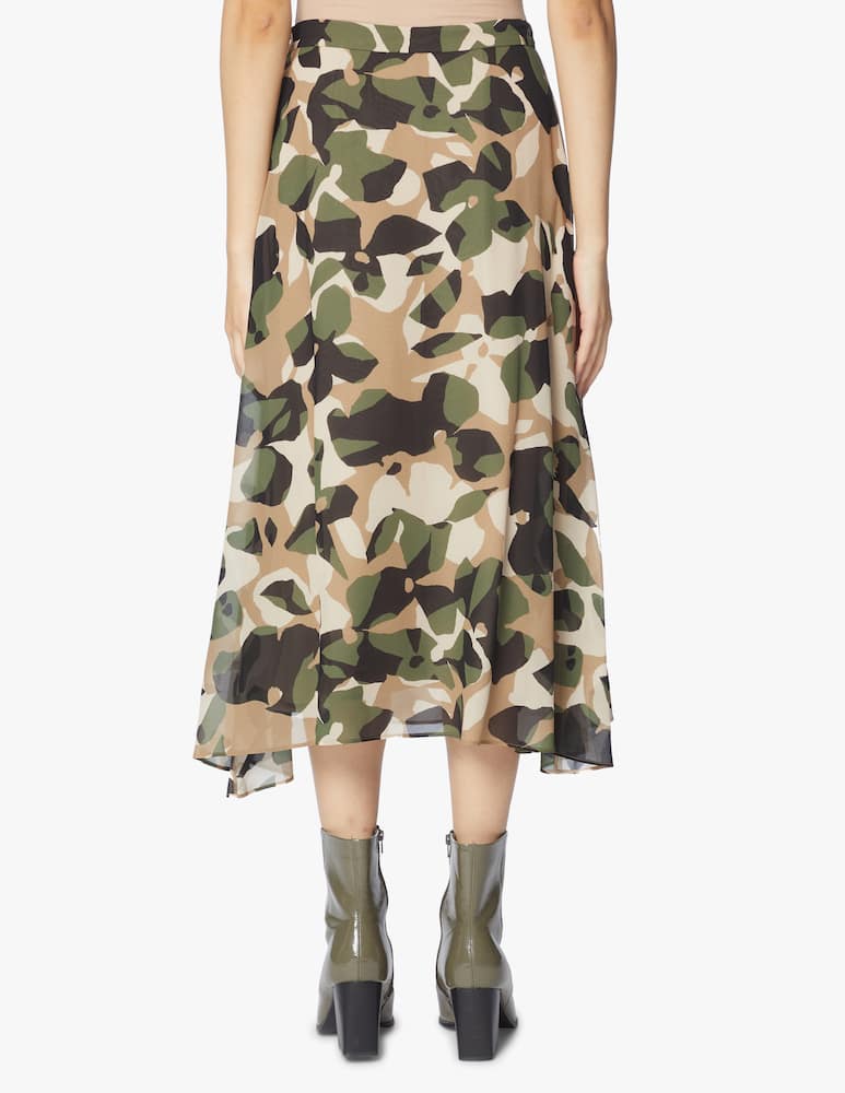 BOSS Silk skirt with asymmetrical hem and graphic print - picture 8 BOSS Silk skirt with asymmetrical hem and graphic print - picture 8