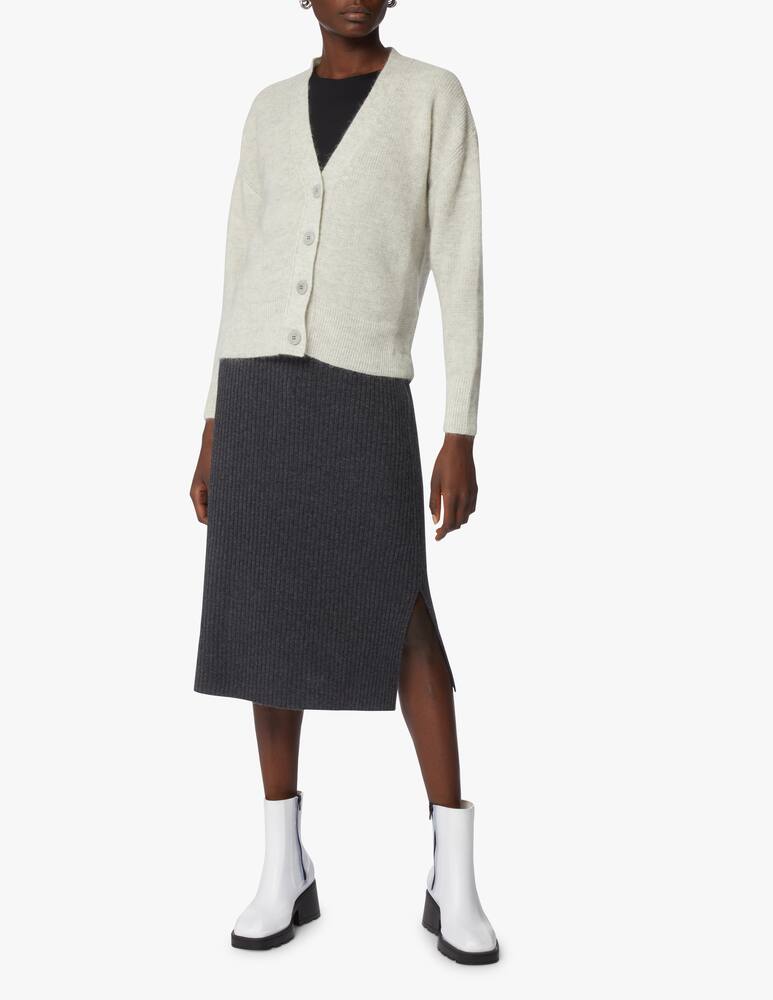 rinascente BOSS Gonna slim fit in lana a coste