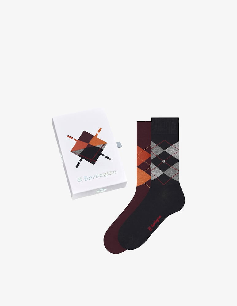 rinascente Burlington Argyle pattern socks