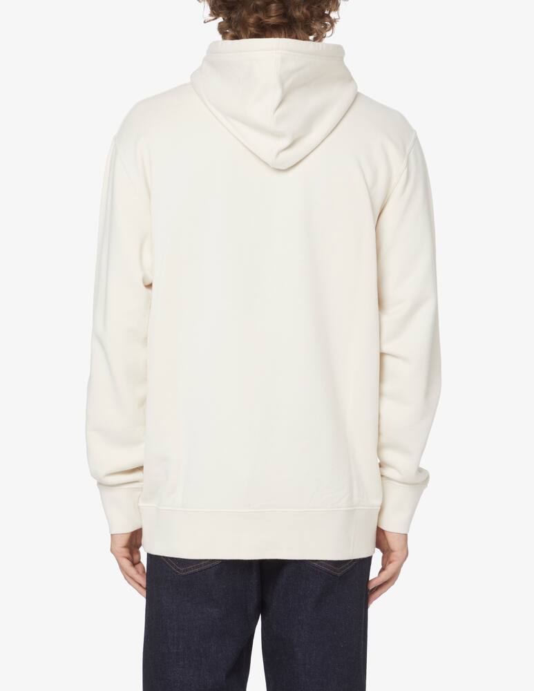 rinascente Edwin Felpa con cappuccio japanese sun loghino - Bianco