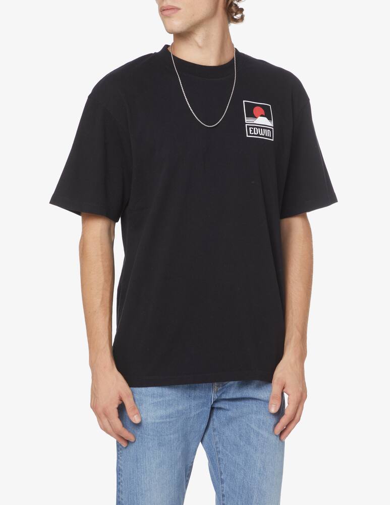 rinascente Edwin Sunset on mt fuji t-shirt - black