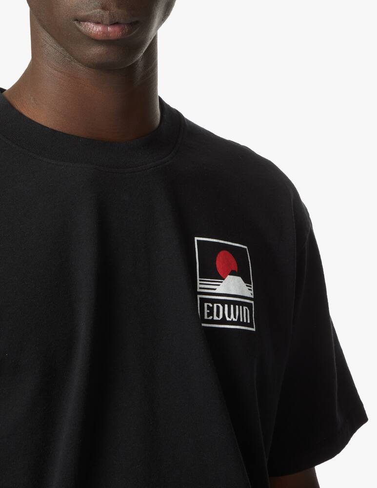 rinascente Edwin Sunset on mt fuji t-shirt - black