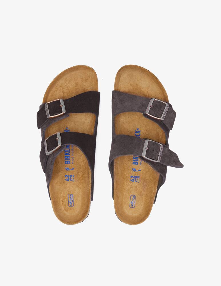 rinascente Birkenstock Ciabatte arizona in suede velvet grey 