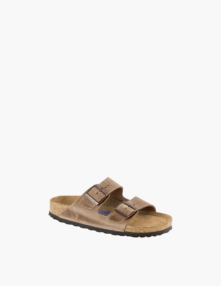 rinascente Birkenstock Arizona oiled leather flat shoes