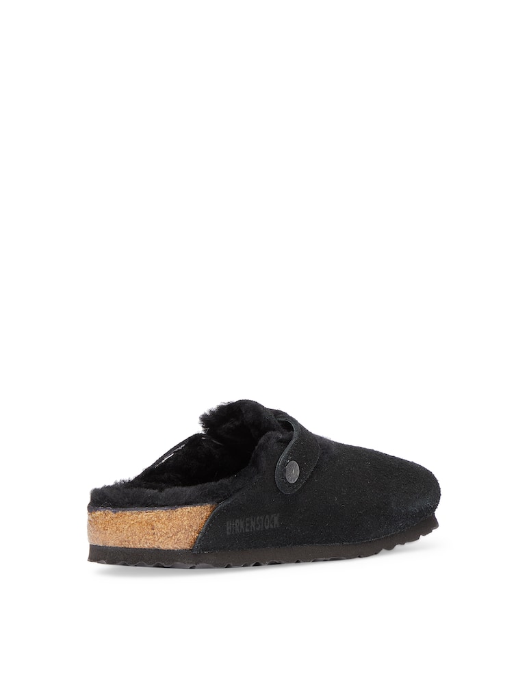 rinascente Birkenstock Sabot shearling Boston - Nero