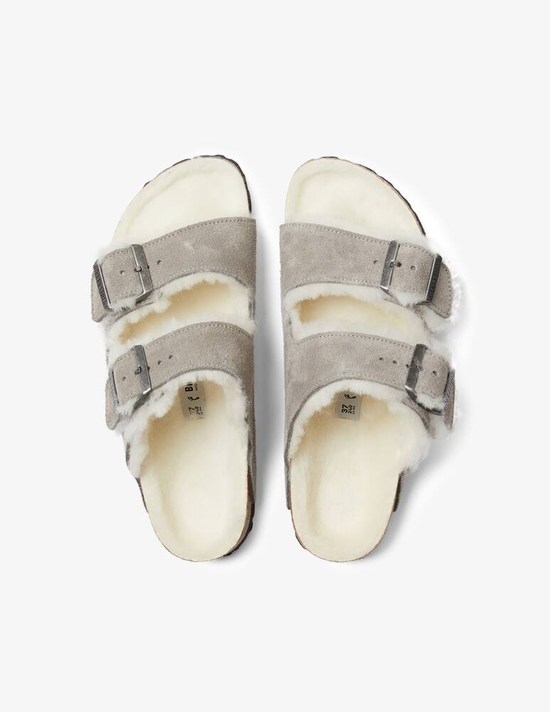 rinascente Birkenstock Arizona mule shearling suede - Grey
