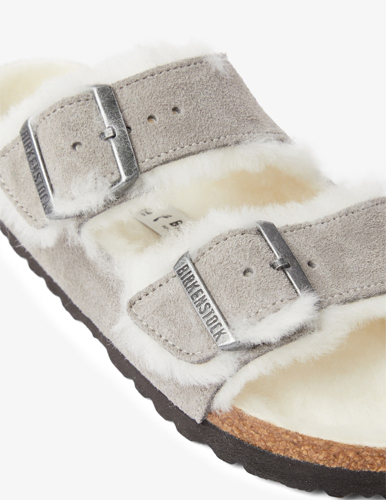 rinascente Birkenstock Arizona mule shearling suede - Grey