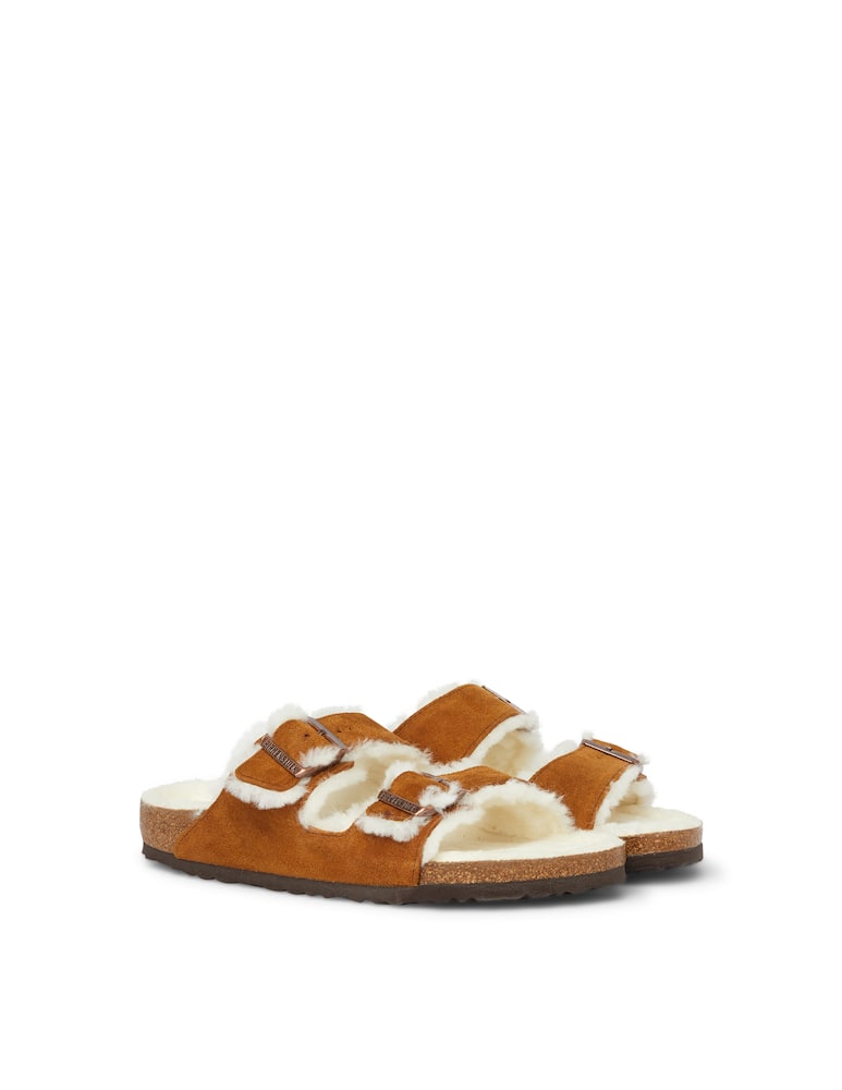 rinascente Birkenstock Arizona shearling sandals