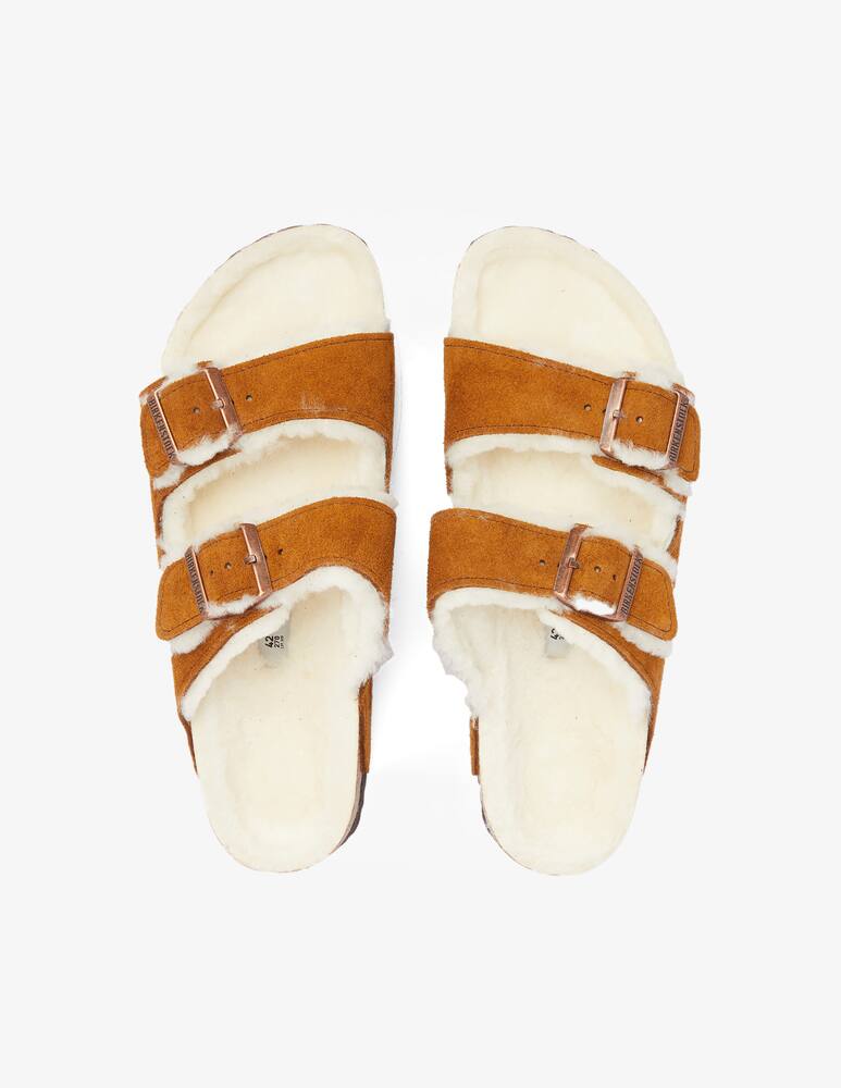 rinascente Birkenstock Sandali con pelo arizona - Marrone