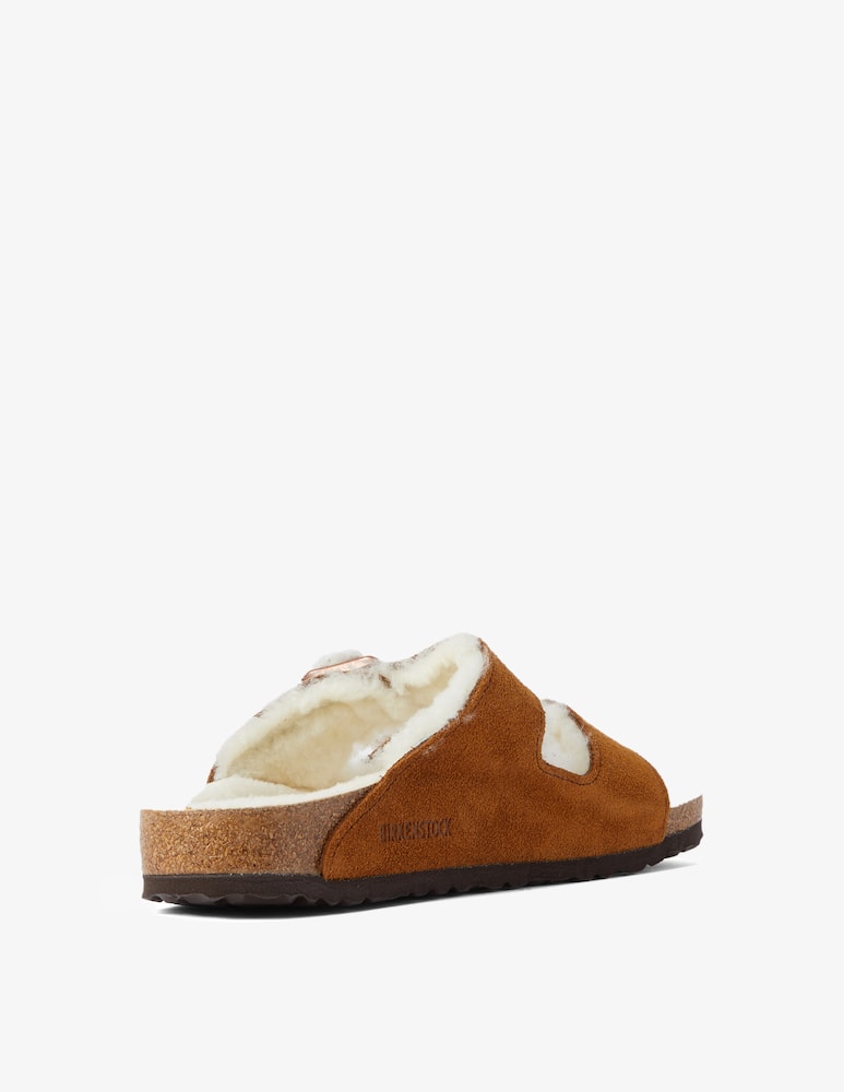 rinascente Birkenstock Sandali con pelo arizona - Marrone
