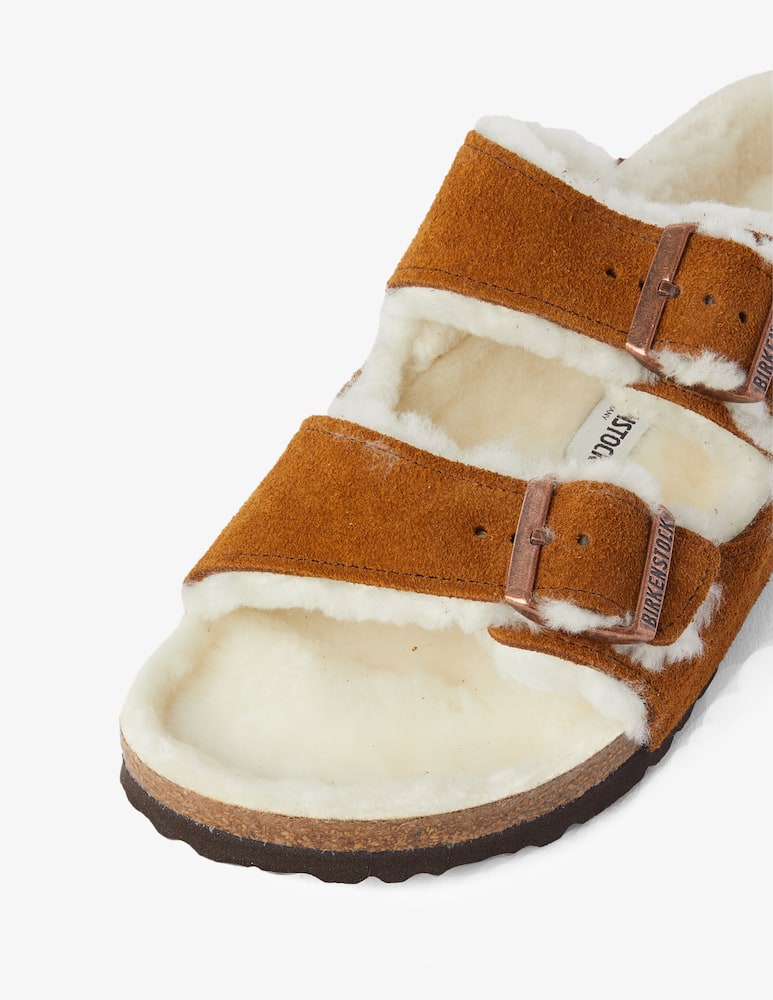 rinascente Birkenstock Sandali con pelo arizona - Marrone