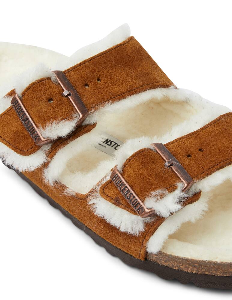 rinascente Birkenstock Arizona shearling sandals